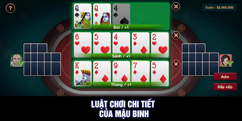 Luật chơi chi tiết của mậu binh