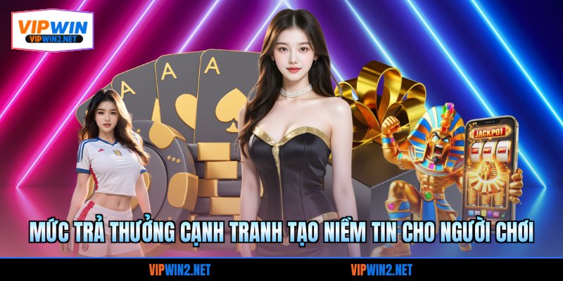 Mức trả thưởng cạnh tranh tạo niềm tin cho người chơi